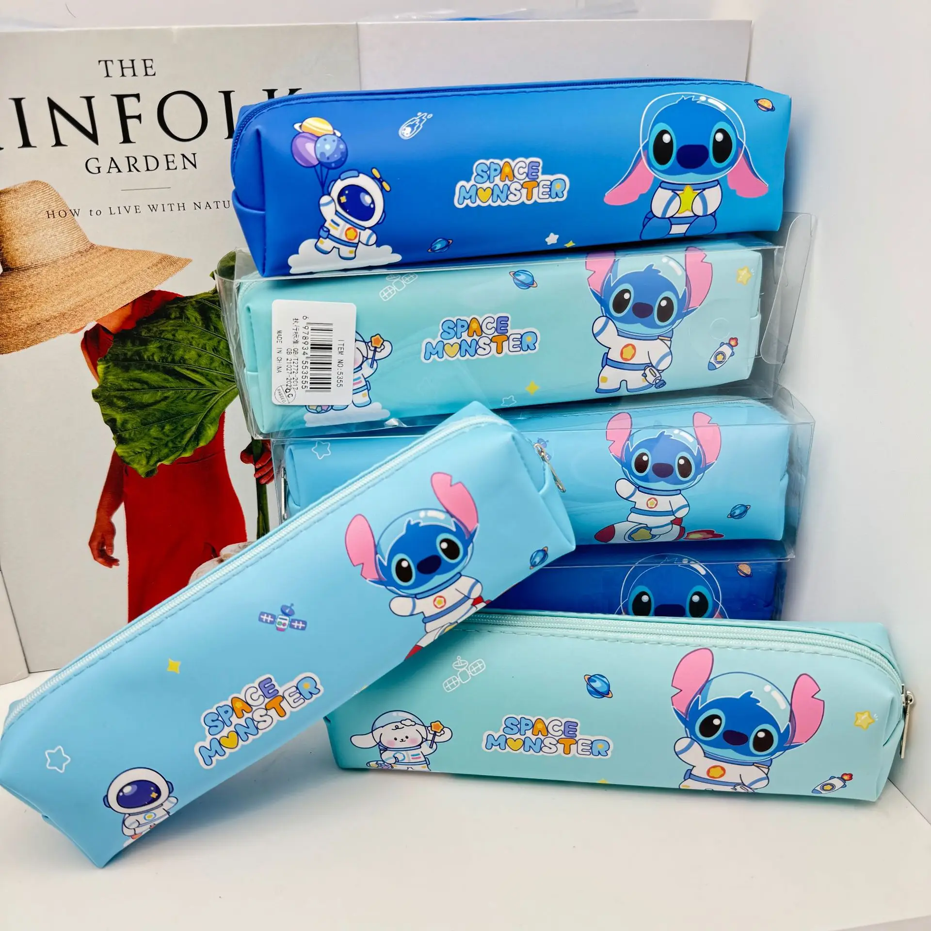 

New cute back to school anime Stitch high-capacity pencil case simple cartoon cute storage kawai pencil case students girl Gifts