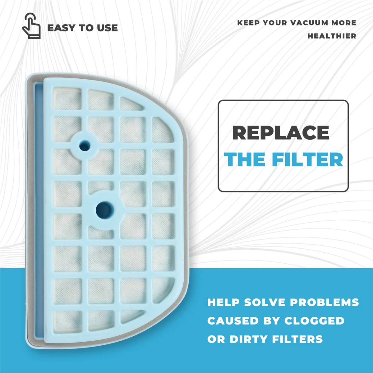 XTECH  Re-Motor Filters Replacement Dust Mesh Filters for LG ADQ73393603 VK70501N VK70502N Vacuum Cleaner Accessories