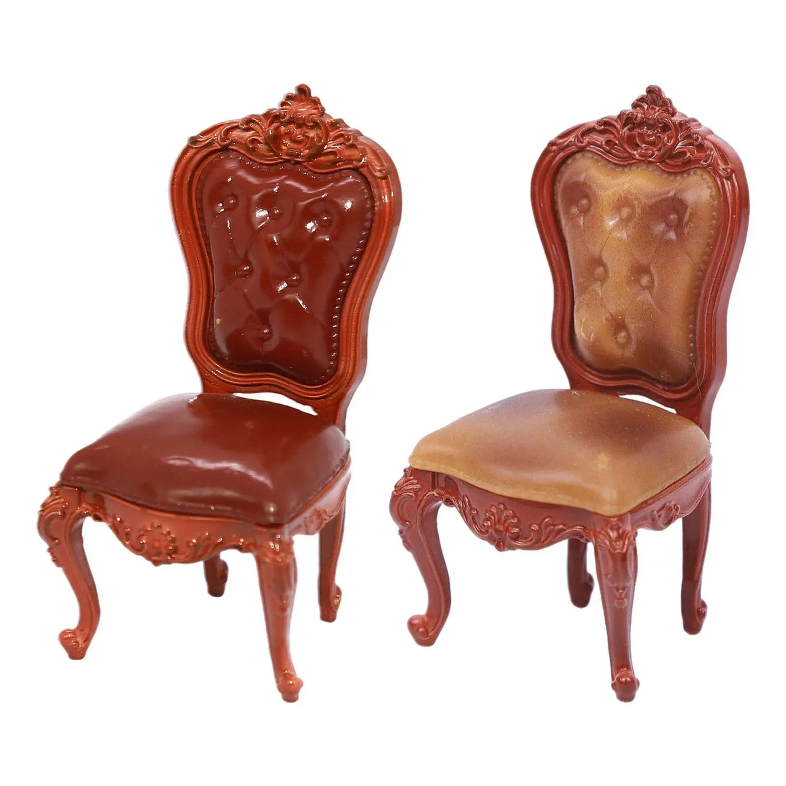 1/12 Tiny Vintage Chair Craft voor Micro Landscape Miniatuur Scène Decoratie