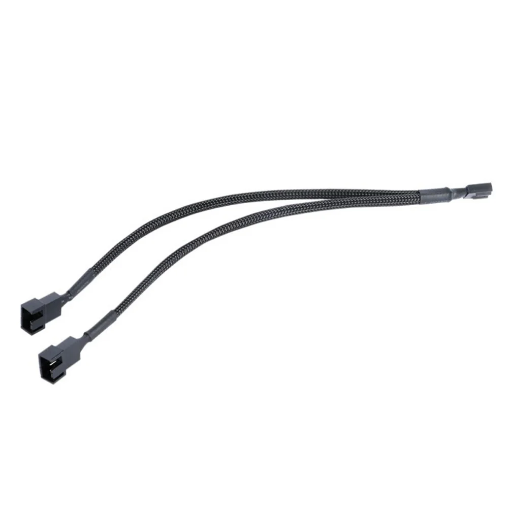 

4Pcs CPU Splitter Cable 4 Pin Pwm Female to 3 Pin Male Black Sleeved Adapter Cable for Computer Case Fan Cooling