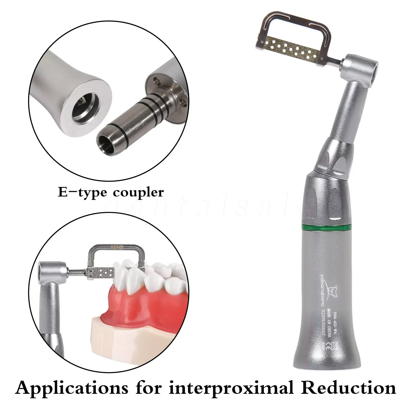 Dental 4:1 Orthodontic Reduction Contra Angle Reciprocating Stripping IPR KIT Handpiece