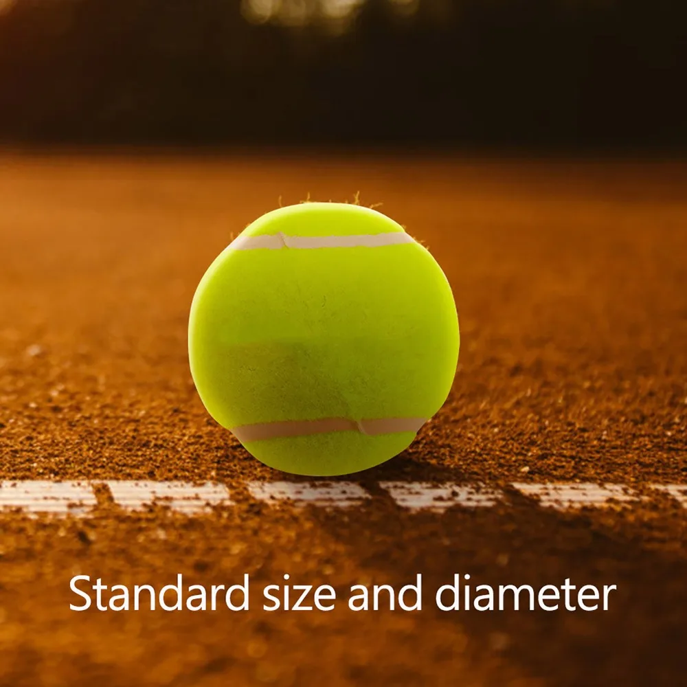

3PCS Yellow Tennis Ball Highly Elasticity 6.5CM Tennis Practice Ball Advanced Felt Tennis Training Ball Tennis Training Machine