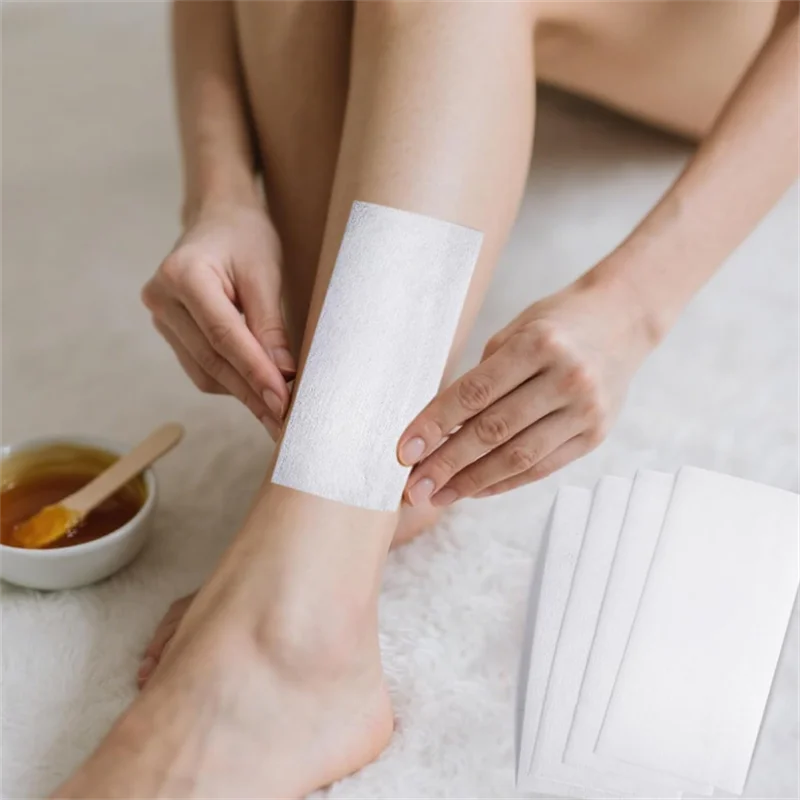 شرائط شمع غير منسوجة عالية الجودة 50 متر/100 متر لفة إزالة شعر الجسم القماش لنزع الشعر ورق شمع للبشرة الناعمة #4