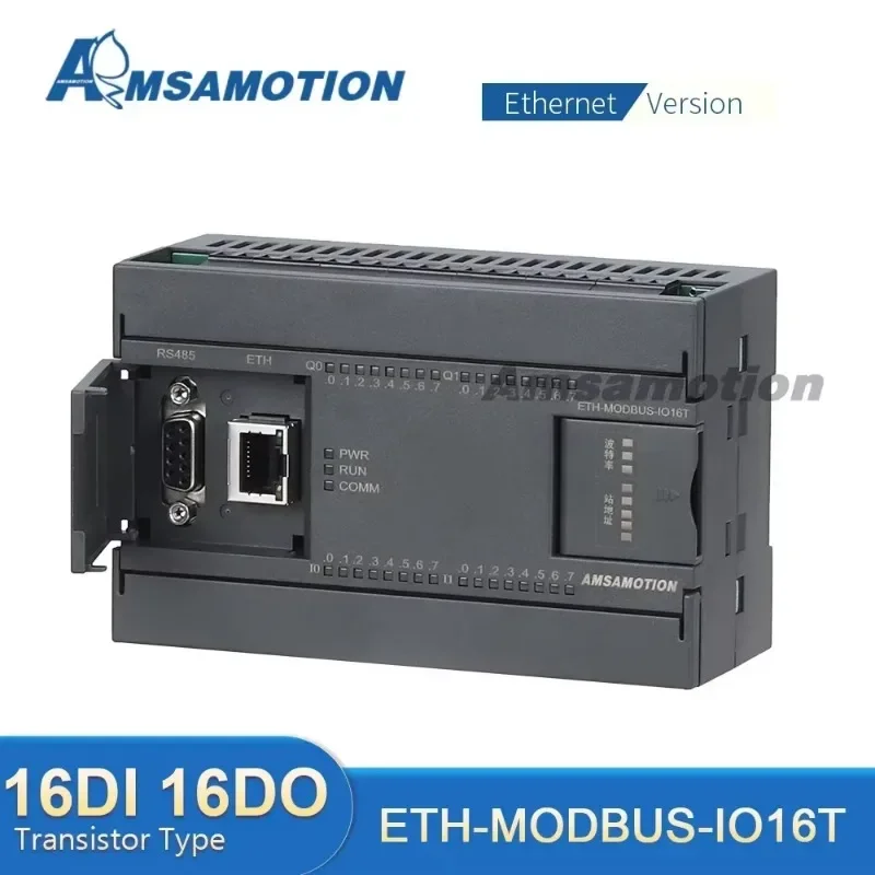 

ETH-MODBUS-IO16T RTU Protocol RS485 PLC Extensible Module 16 Channel Input Output Transistor Type Digital