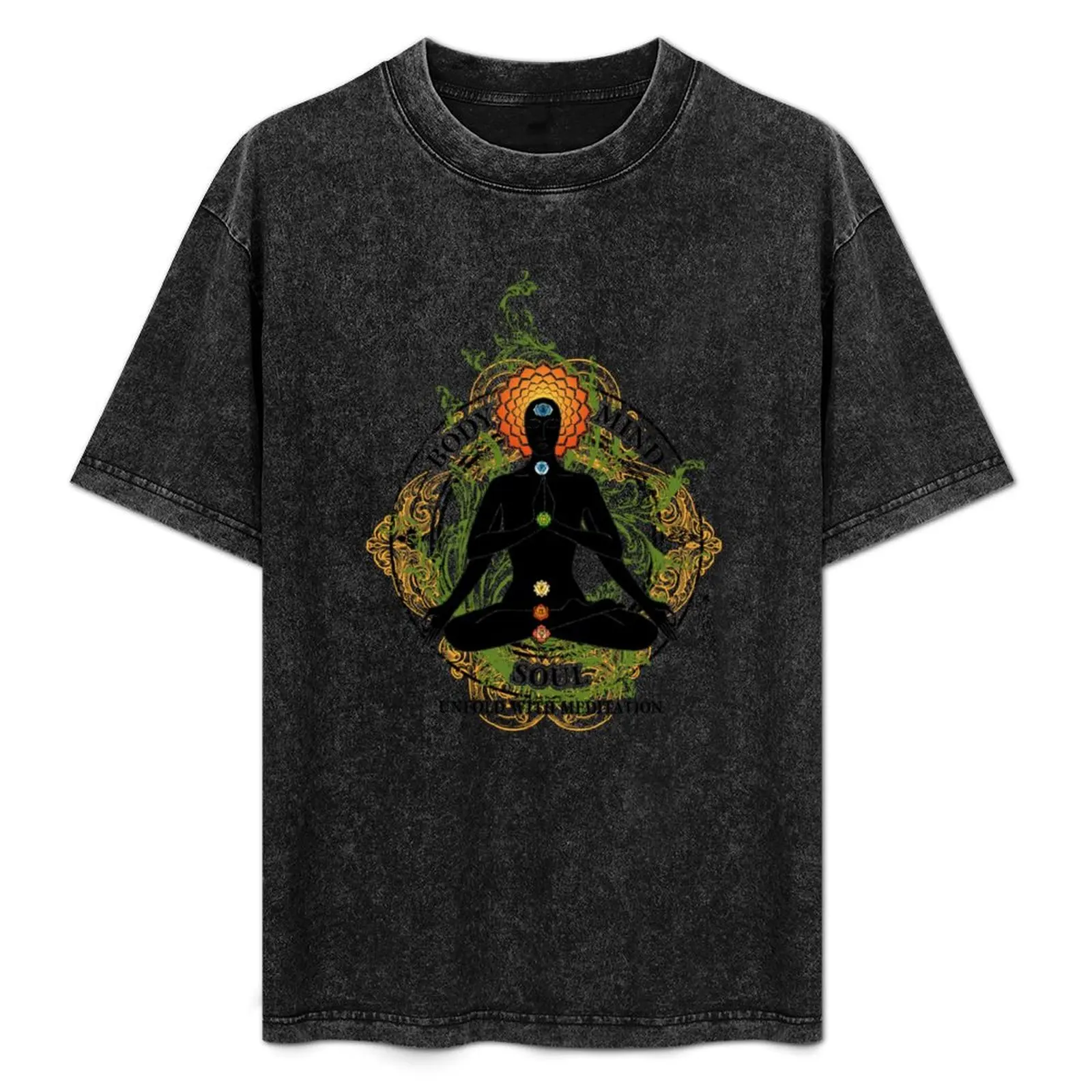 

Yoga : Mind Body and Soul KUNDALINI T-Shirt Athletic Fit Sports Short Sleeve Top
