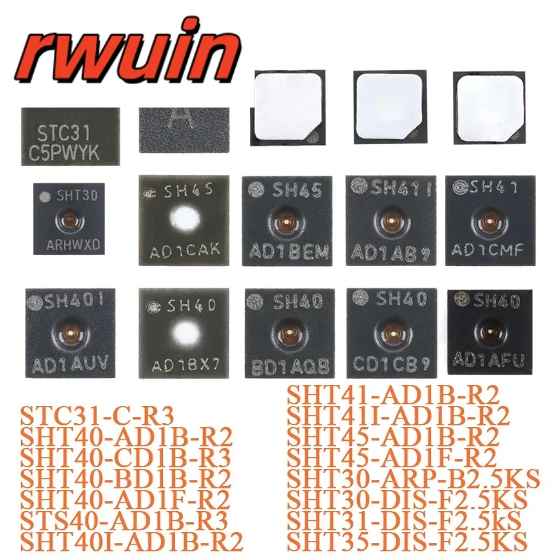 5PCS/2PCS SHT40 AD1AFU SHT40-AD1B-R2 DFN-4 Temperature and Humidity Digital Sensor IC Chip SMD SHT41 SHT45 SHT30 SHT31 SHT35
