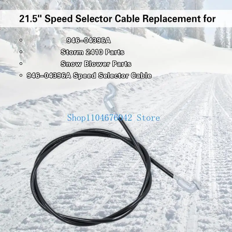 652F Long 21.5 Inch Replacement Cable For Speed Selector Control In Lawn Mowers From Plastic And Stainless Steel Materials