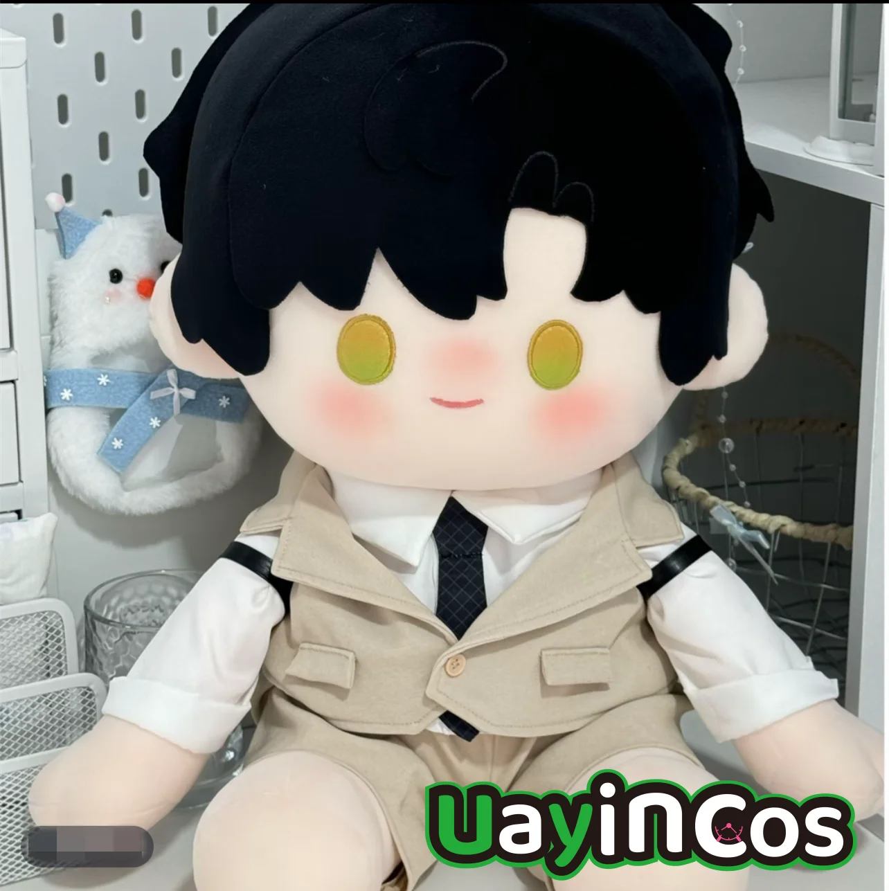 

40cm Doll Clothes Xavier Love and Deepspace Xavier Overcoat Clothing Suit Stuffed Plushies Doll Pillow Anime Toy Kids Gifts