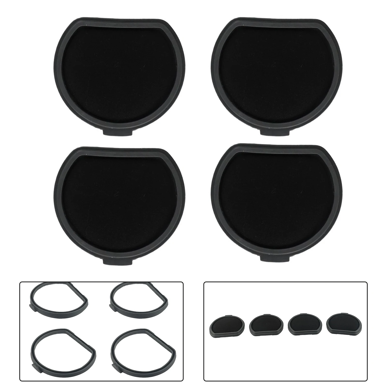 Replacement front filter cotton for vacuum cleaner QX9 50IBALRGANIM set of 4 for efficient dust and pet particle capture