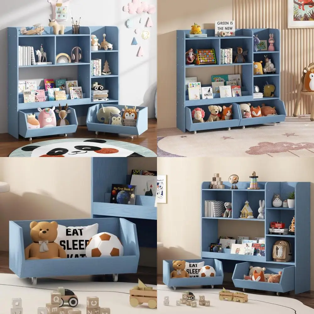 

Детский многофункциональный книжный шкаф и органайзер для хранения, съемные ящики для мальчиков и девочек