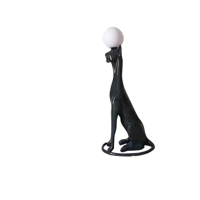 Big dog ornament floor lamp decoration home art abstract modern simplicity
