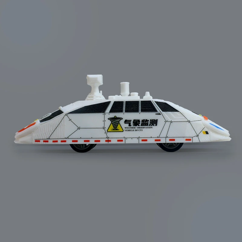 Modèle de véhicule de chasse aux tempêtes, observation météorologique, voiture intercepteur de tornades, mini camion de météorologie, décoration de bureau, cadeau pour les amateurs
