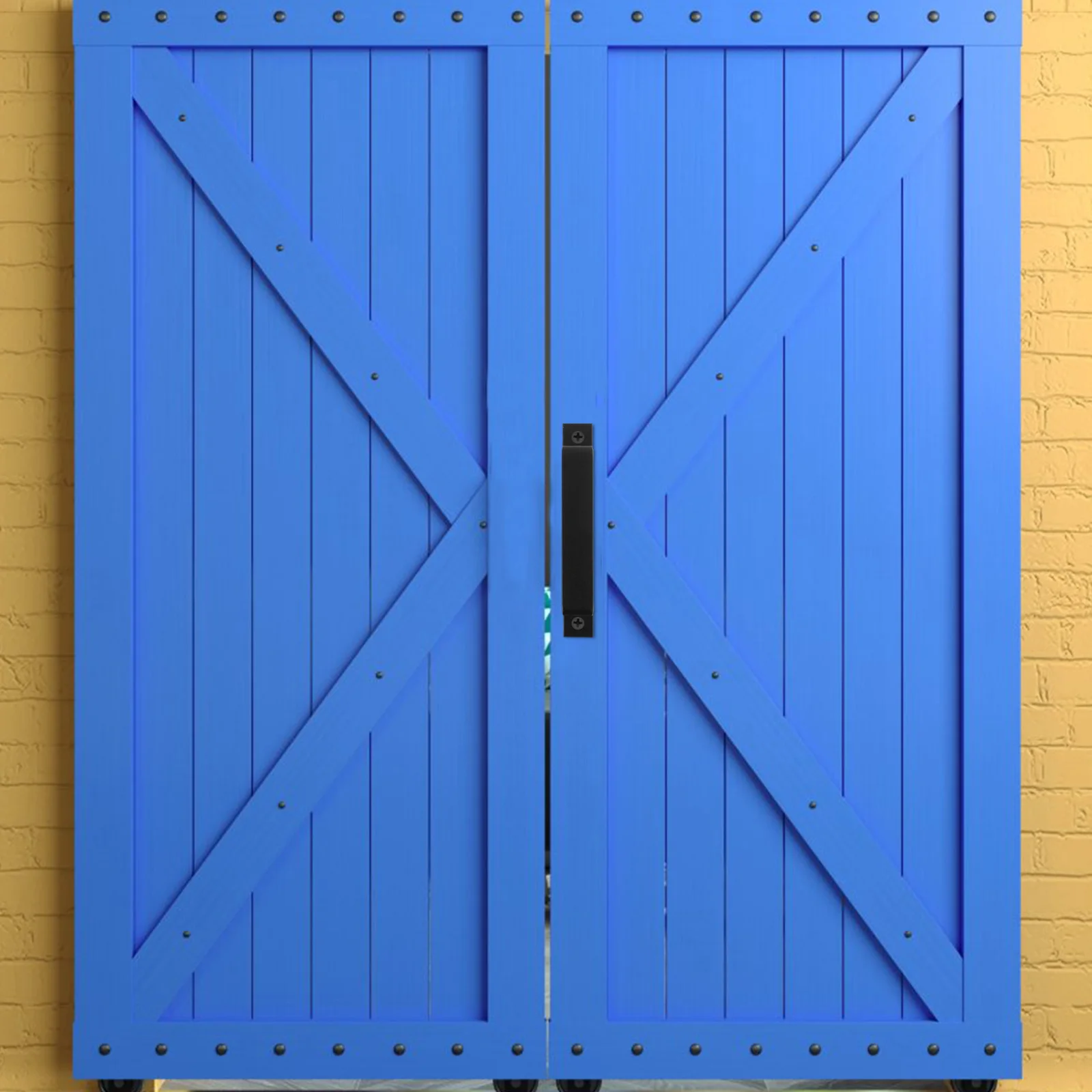 

Sliding Handle Black Barn Pull Heavy Duty Metal For Garage Closet Pocket Door Hardware Rustic Barn Door Handles