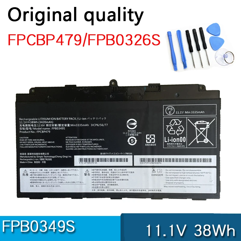 Новый аккумулятор FPB0326S FPB0349S FPCBP479 11,1 В 38 Втч для ноутбука FUJITSU Stylistic Q616 Q738 Q739