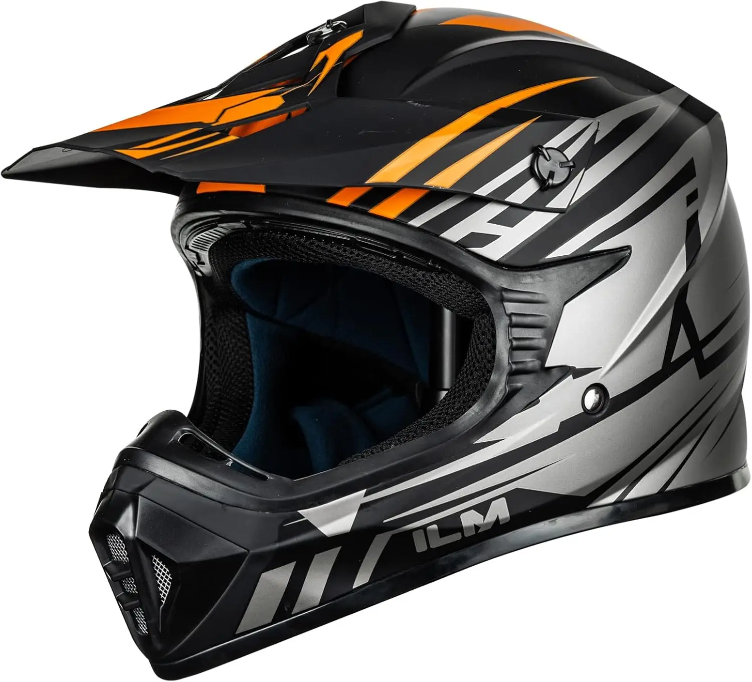 

Adult Dirt Bike Helmets Motocross ATV Dirtbike BMX MX Offroad Full Face Motorcycle Helmet, DOT Approved Model 128S (Orange Gray,