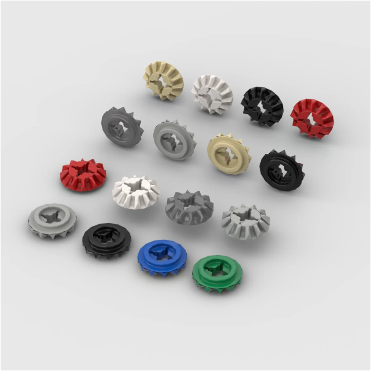

10PCS Puzzle Particle 6589 Gear 12 Tooth Building Blocks Kit Bevel Brick DIY Toys Children Birthday Xmas Gifts