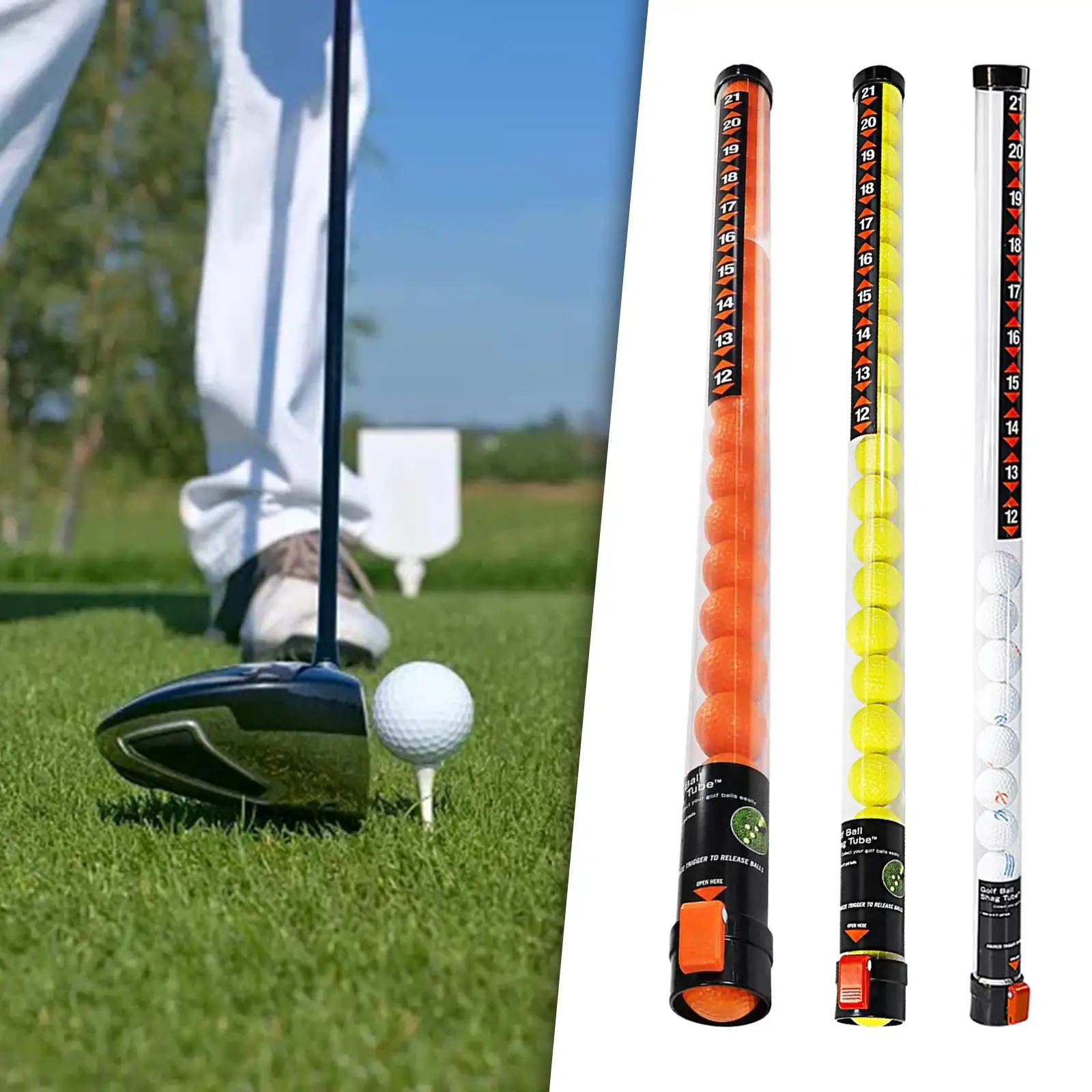 Golf Ball Retriever Golf Ball Picker Practice Storage Long 36