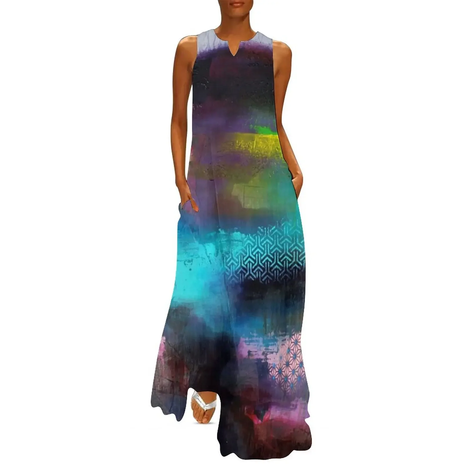 

Aurore Boreal 'Footprint Series' Long Dress clothes for women luxury dresses Dress