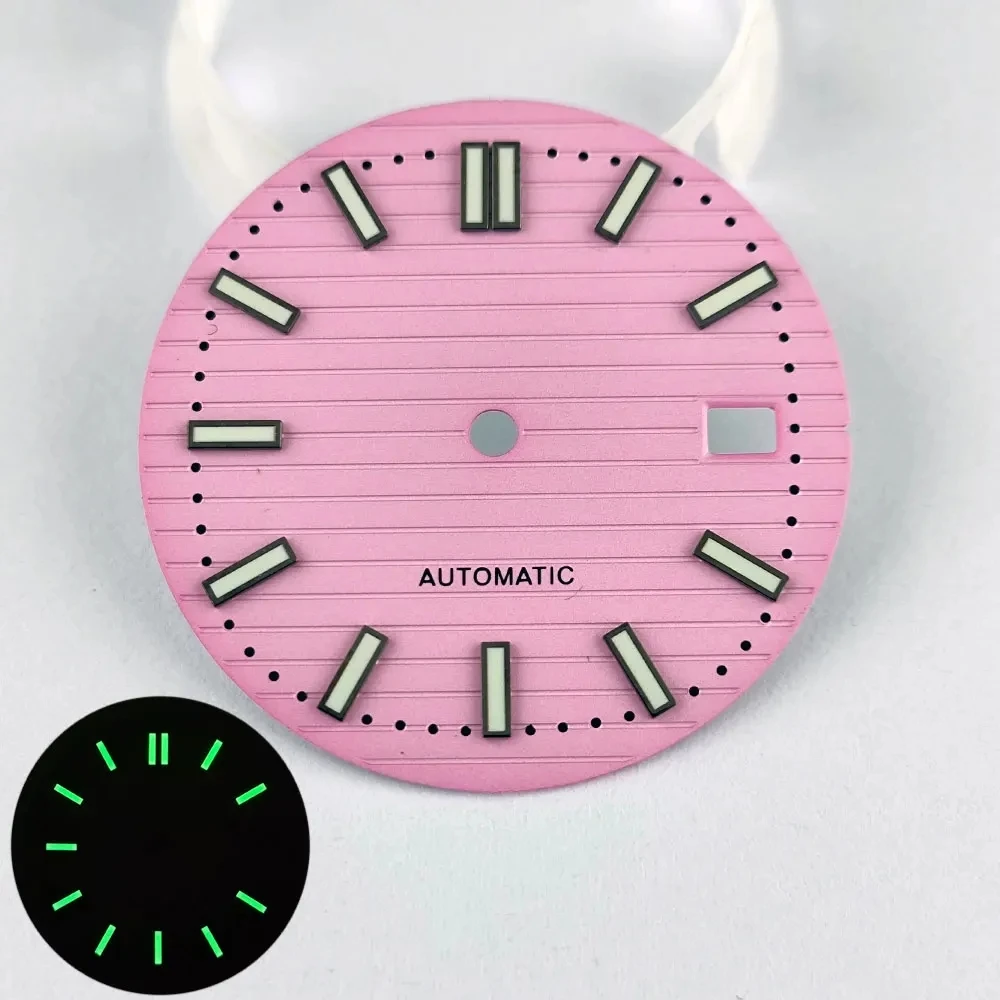 30.5 มม. YWL NH35 นาฬิกา, NH35, การเคลื่อนไหวอัตโนมัติ, หน้าปัดเรืองแสงสีเขียว, อุปกรณ์เสริมนาฬิกา, หน้าปัดสี