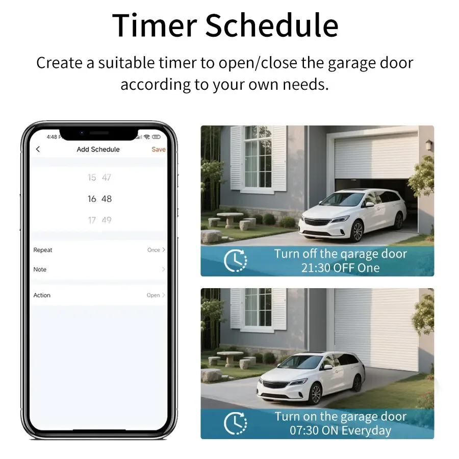 Tuya wifi zigbee controlador abridor de porta da garagem módulo abridor de portão inteligente vida inteligente app alexa google casa alice controle voz