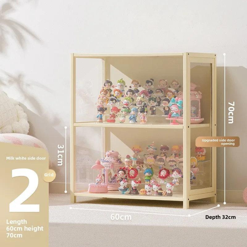 Figure Lego display cabinet model toy storage display cabinet transparent box glass door household building block cup rack - view 3