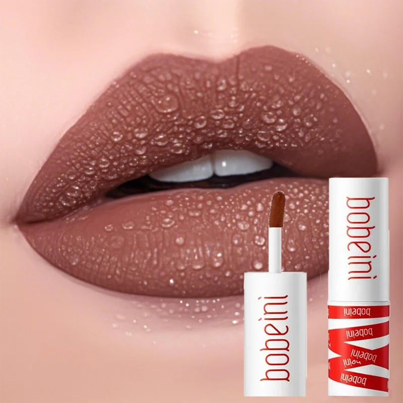 Lucidalabbra opaco in velluto 8 colori smalto per labbra antiaderente naturale sexy a lunga durata che non sbiadisce