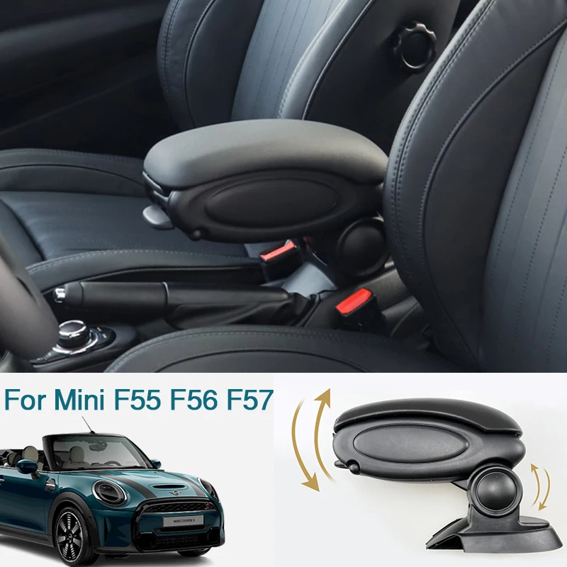 For BMW MINI Cooper JCW F55 F56 F57 Car Central Control Armrest Box Seat Storage Case Original Interior Modification Accessories