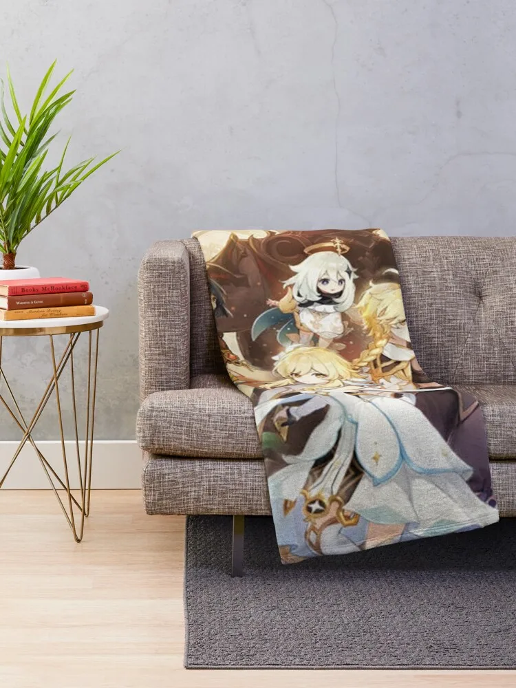 Genshin Impact Throw Blanket Blanket For Decorative Sofa For Sofa Thin Decorative Sofa Blankets