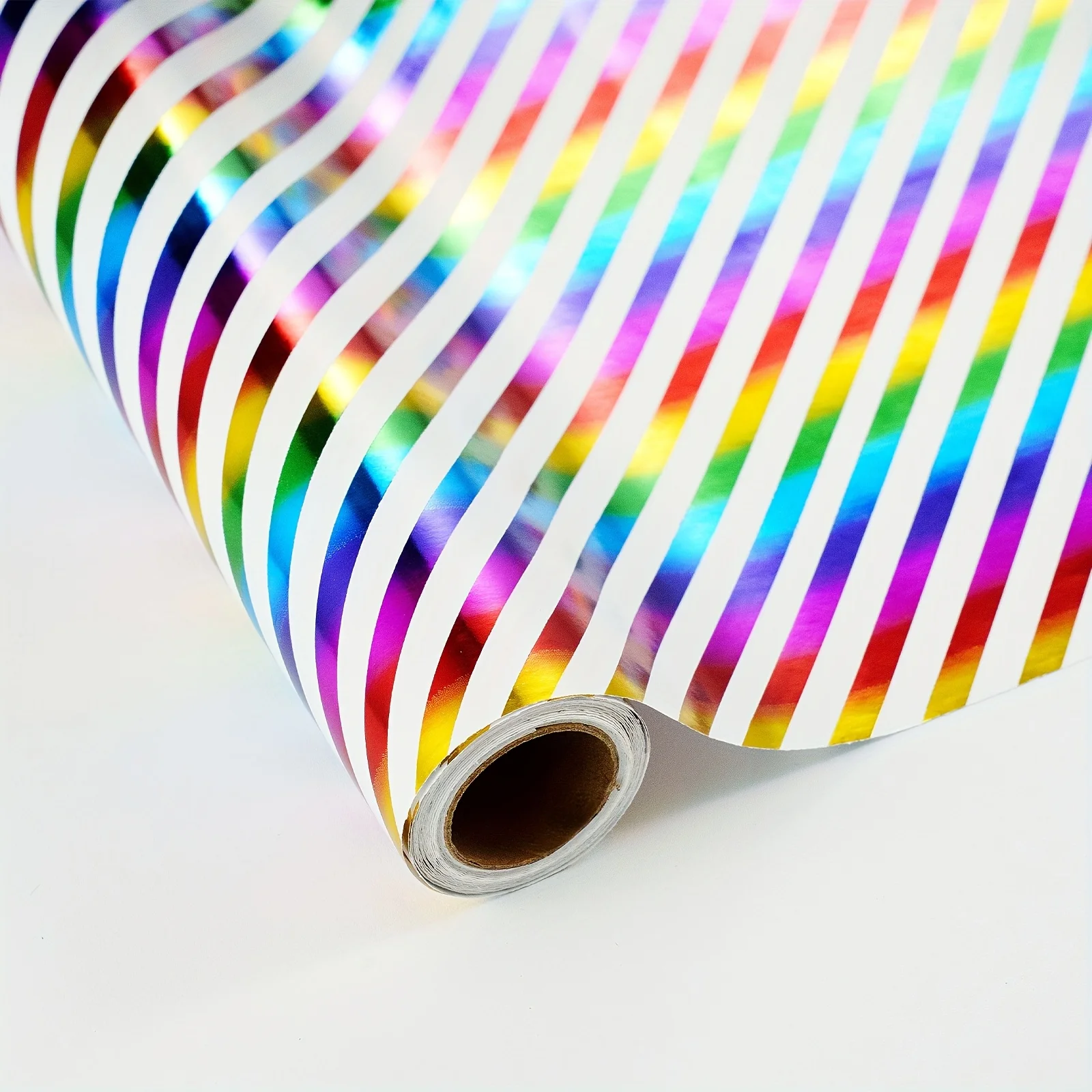 1 Roll of Birthday-Themed Wrapping Paper |   Colorful Patterns - Letters / Polka Dots / Stripes Suitable for Birthday Parties, Gift Wrapping, and Atmosphere Decoration - 43.2cm X 300cm (17inch × 9.8 Feet)