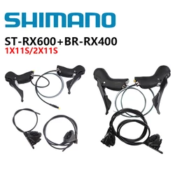 Shimano GRX RX600 Brake ST-RX600 BR-RX400 1x11s / 2x11s Brake Hydraulic Disc Brake DUAL CONTROL LEVER For Road Bike Original