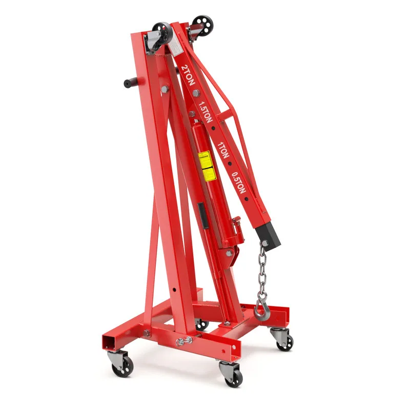 Heavy Duty 2 Ton Engine Crane Stand Hoist Lift Jack Repair Workshop Hydraulic Engine Crane