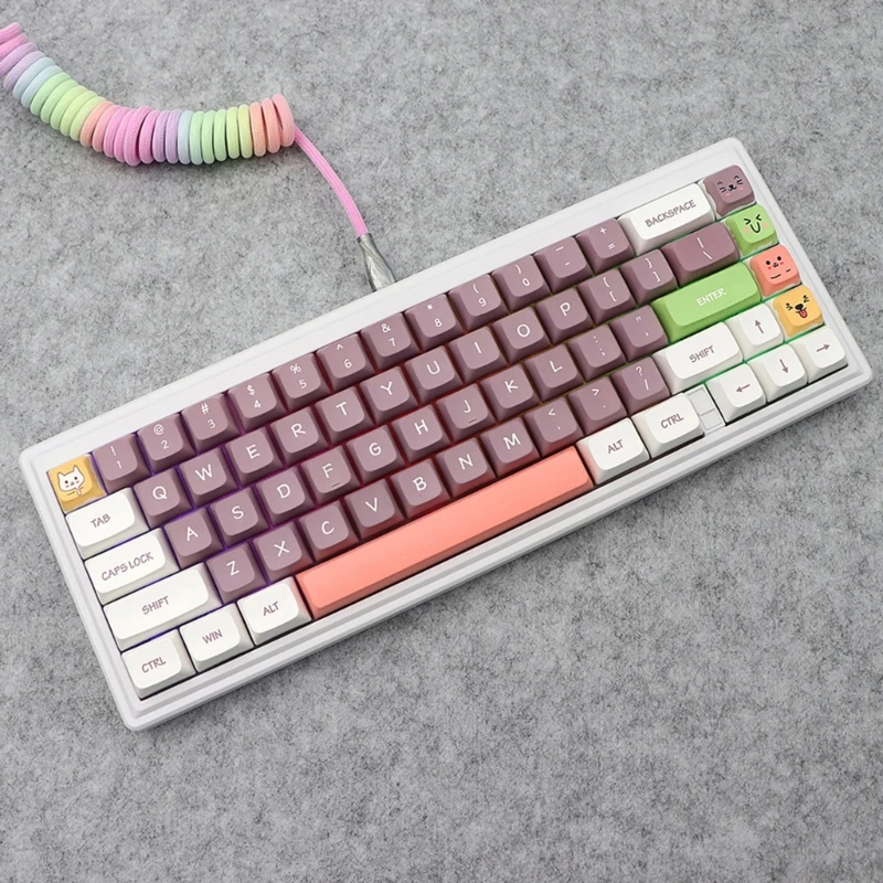 

134 Keys DYE-SUB Keycap XDA Profile Cute Expressions Keycaps For MX- Switches Gaming Mechanical Keyboard Personalized