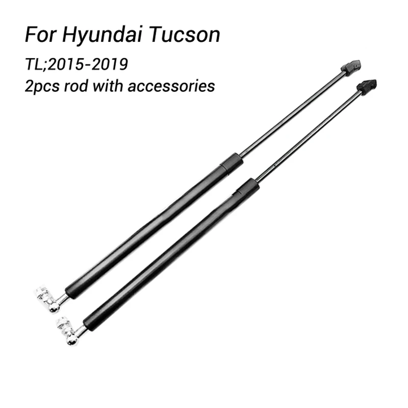 For Hyundai Tucson TL 2015 2016 2017 2018 2019 2pcs Car Engine Cover Lifting Support Spring Shock Damper Struts Rod Styling