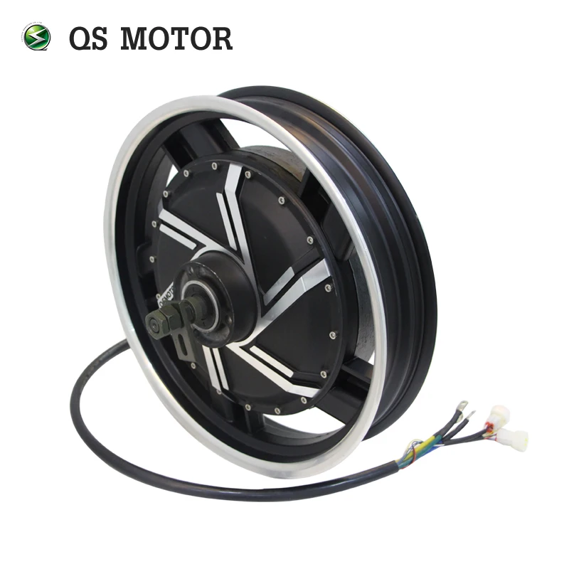 QSMotor 16*3,0 дюймов, 6000 Вт, 273 V3, 100 км/ч, Лидер продаж, BLDC, колесный двигатель, мотор-концентратор с двойным валом для электрического скутера/мотоцикла