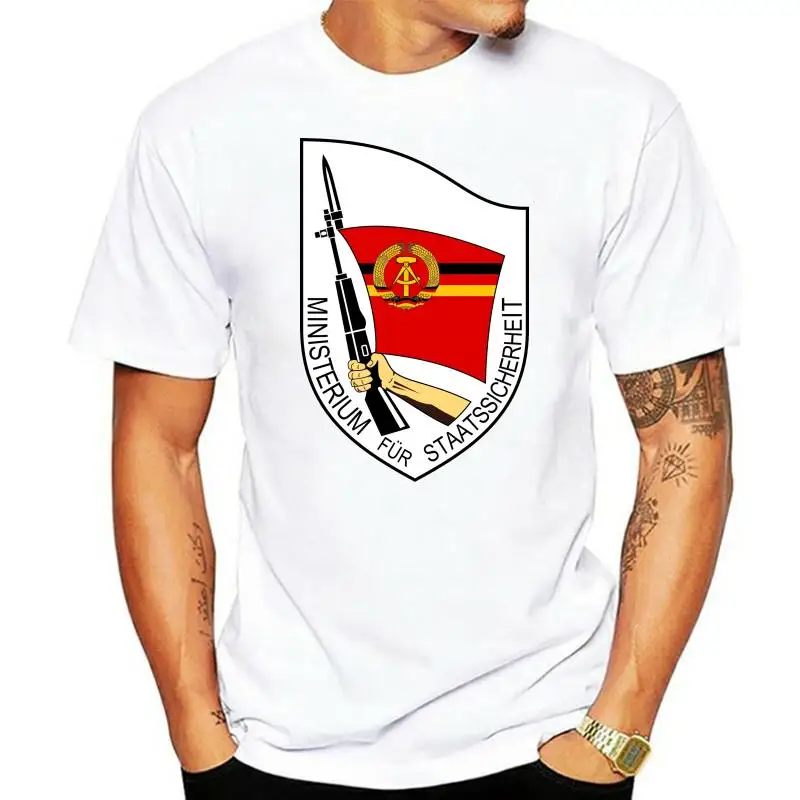 2024 Printed Men T Shirt Cotton Short Sleeve  Stasi - DDR (Deutsche Demokratische Republik) T-Shirt  Women tshirt