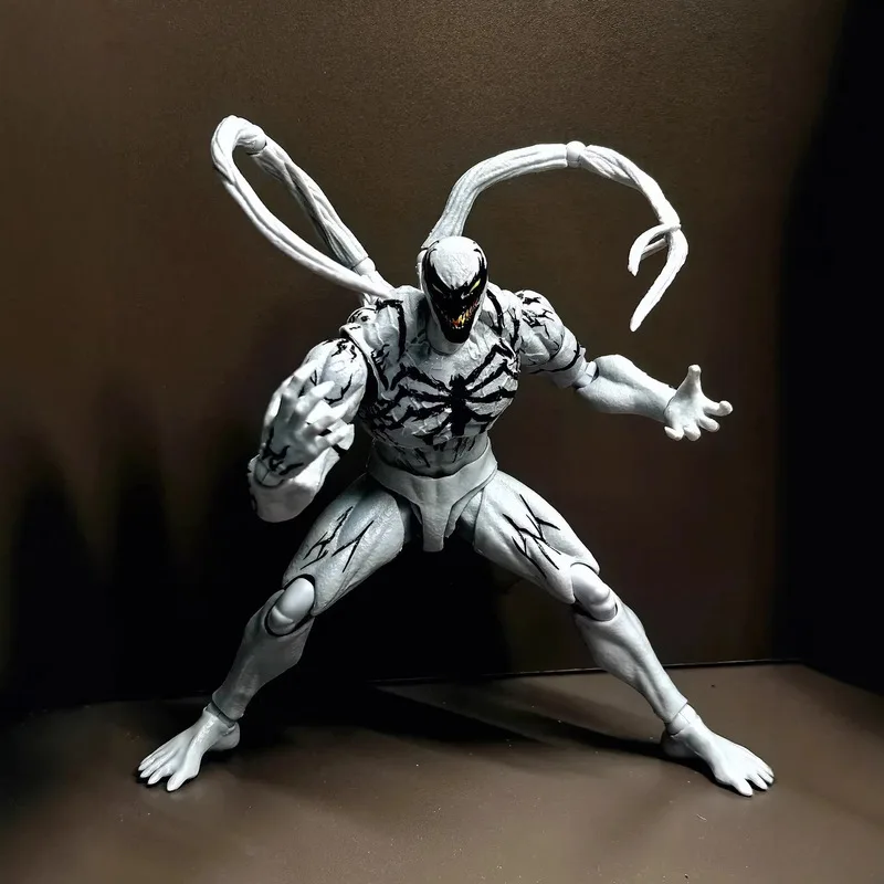 

New 2026 Shf Serum Venom White Symbiote Extraordinary Spider Man Joint Movable Figurine Model Toy Gift