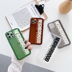 Street Trend Culture Brand NEIGHBORHOOD Frame Soft Phone Case For iPhone 11ProMax SE2022 8Plus 14 13mini 12Pro XSMax XR Cover