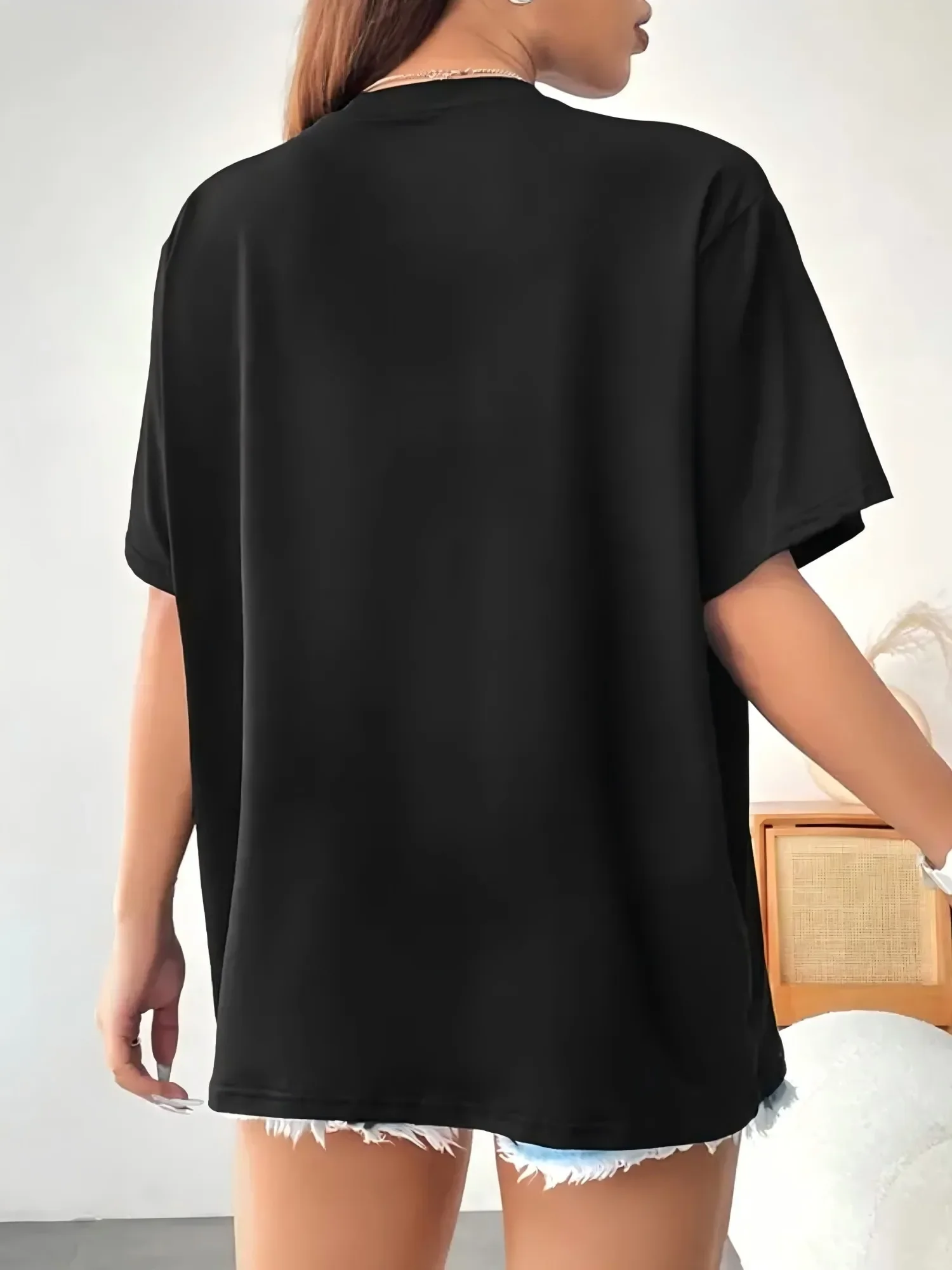 رقبة دائرية وأكمام قصيرة، مناسبة للرياضات الخارجية، ملابس مريحة، ملابس غير رسمية 0XL-4XL