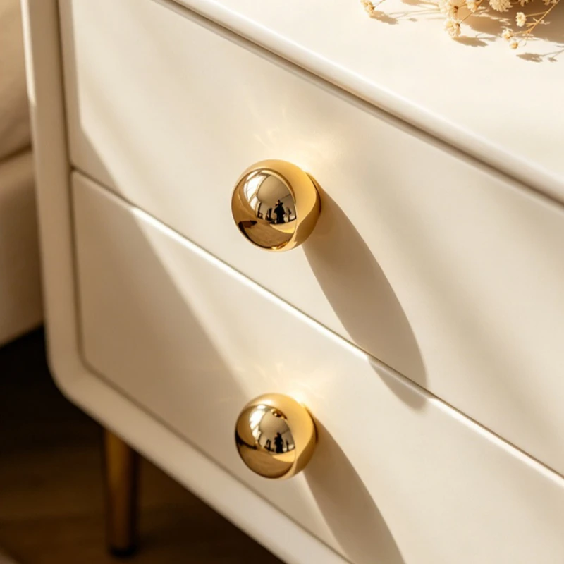 ABS Plastic Kitchen Cabinet Pulls Dopamine Color Bright Ball Drawer Knobs Single Hole and Furniture Hardware Handles Dia.35mm