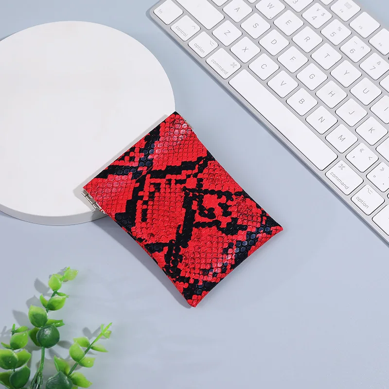 

Creative PU Leather Coin Purse Credit Card Holder Small Wallet Money Earphone Coin Change Pouch for Women Men Squeeze To Open