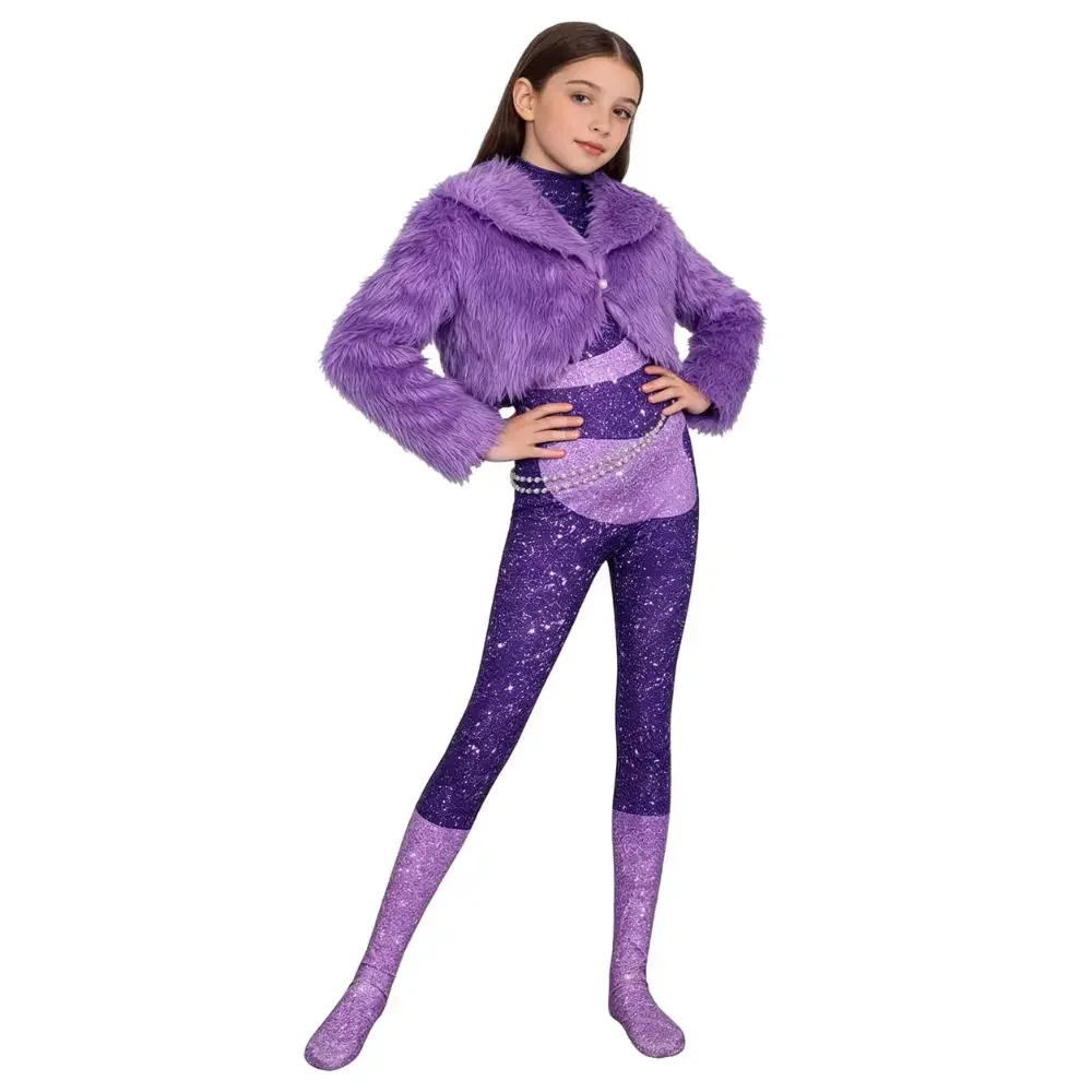 Anime Gazelle Cosplay Costume Adult Kids Jumpsuit Headband Wig Fantasia Roleplay Outfits Halloween Carnival Disguise Clothes - view 4