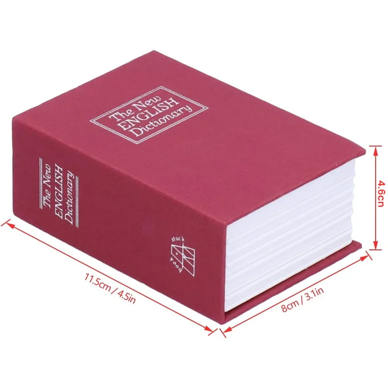 A26F-Safe per soldi e gioielli che imita l'aspetto di un libro e è perfetto per la casa e l'ufficio