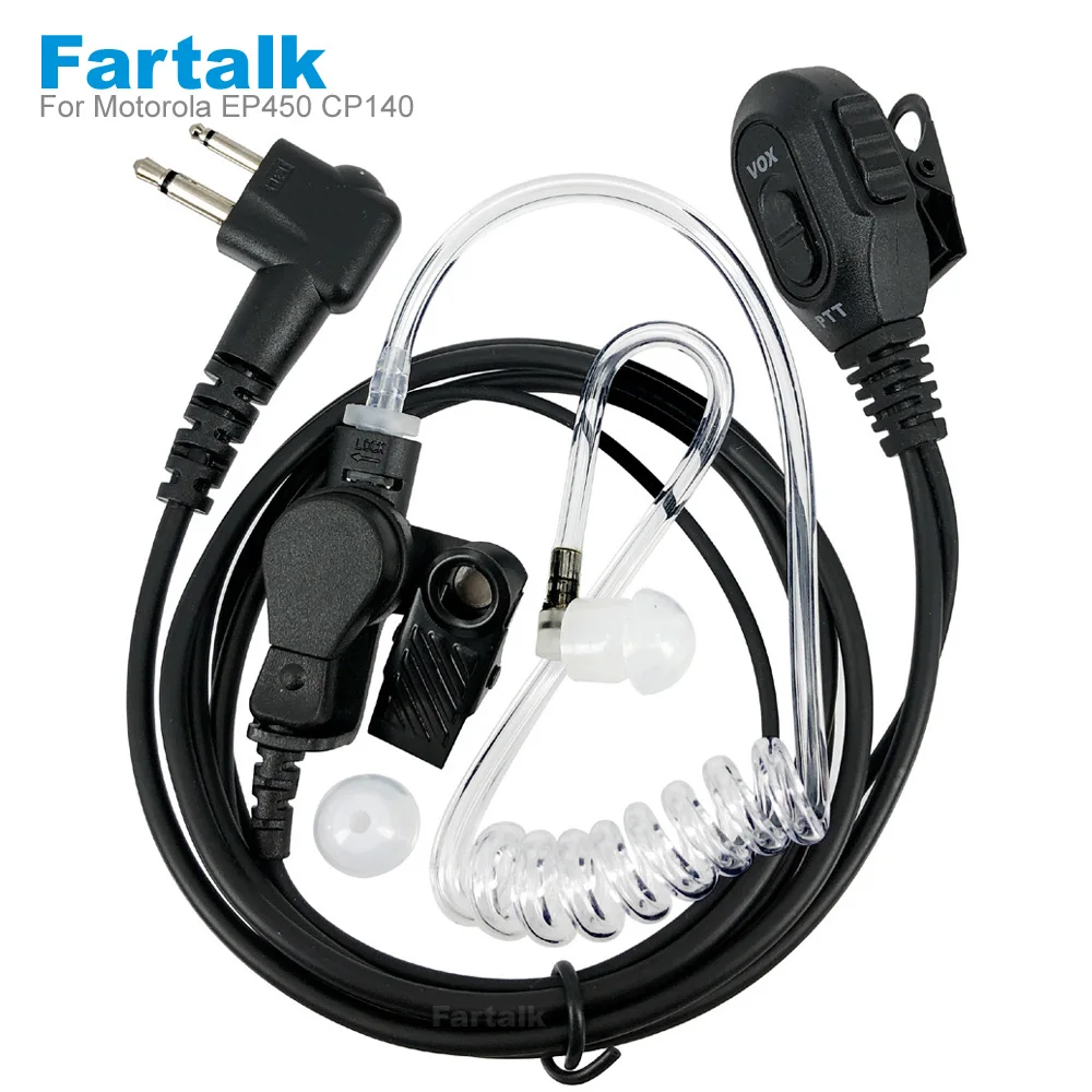 Vox Oortelefoon Microfoon Voor Motorola Radio Dp1400 Ep450 Dep450 Cp040 Cp140 Cp180 Xtn446 Bpr40 Ep350 Mp300 Cp200 Walkie Talkie