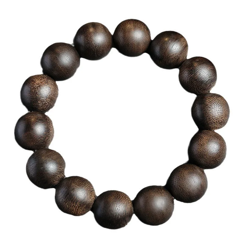 Perilla de aceite negra que se hunde Natural, pulsera de incienso que se hunde de Zhuang Qinan, 108 cuentas de ajedrez, cuentas de Buda Nan, pulsera de juego para hombres y mujeres