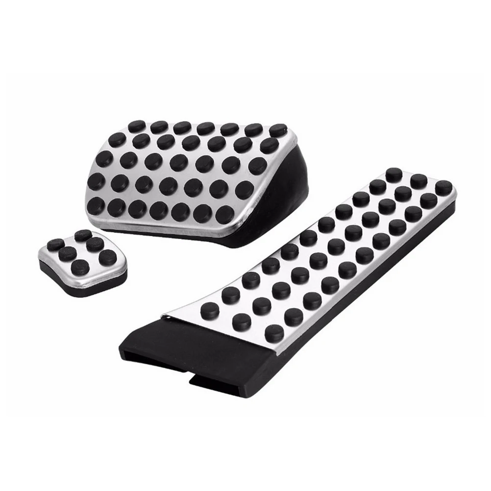 

3 Pcs Car Brake Pedals Aluminum Alloy Non Slip Foot Vehicle Treadle W211 W218 W213 Easy Installation No Drilling