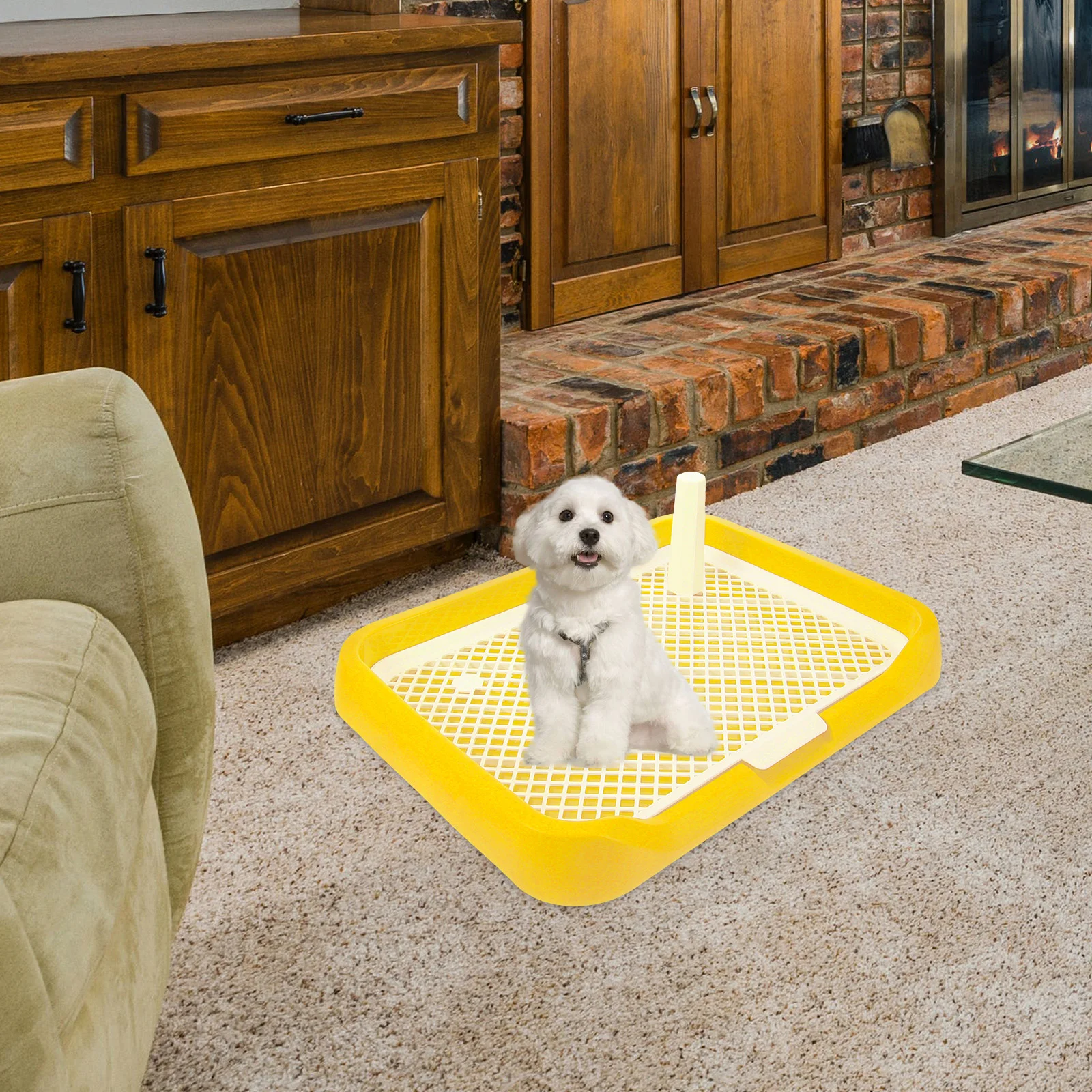 Dog Potty Tray Dog Toilet Training Pad Holder for Dogs Anti-Slide Litter Pee Tray Pet Supply dog potty tray