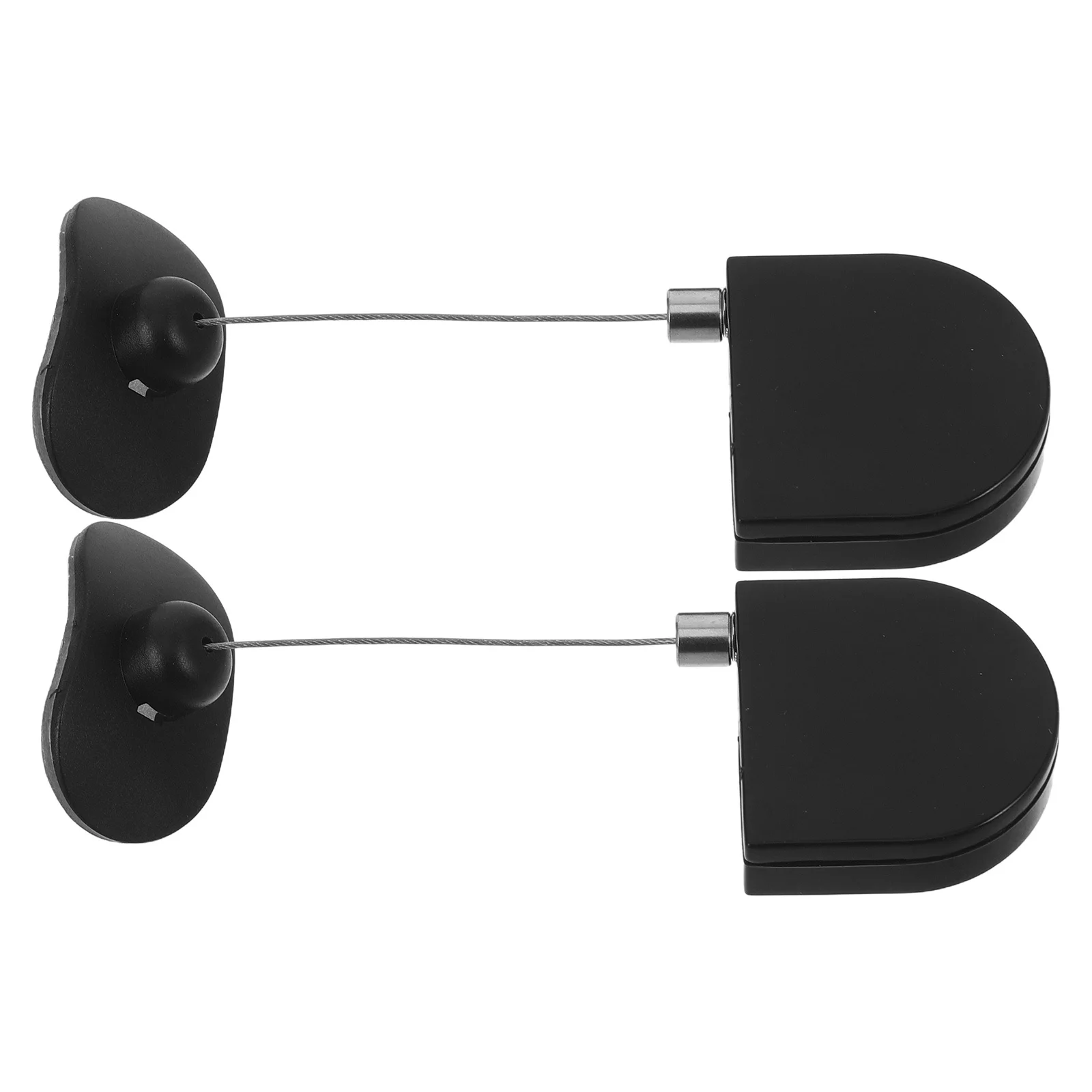 

2pcs Jewelry Anti-Theft Retractable Tether Box 90Cm Telescopic Security Wire Lock For Retail Display Garage Merchandise Security