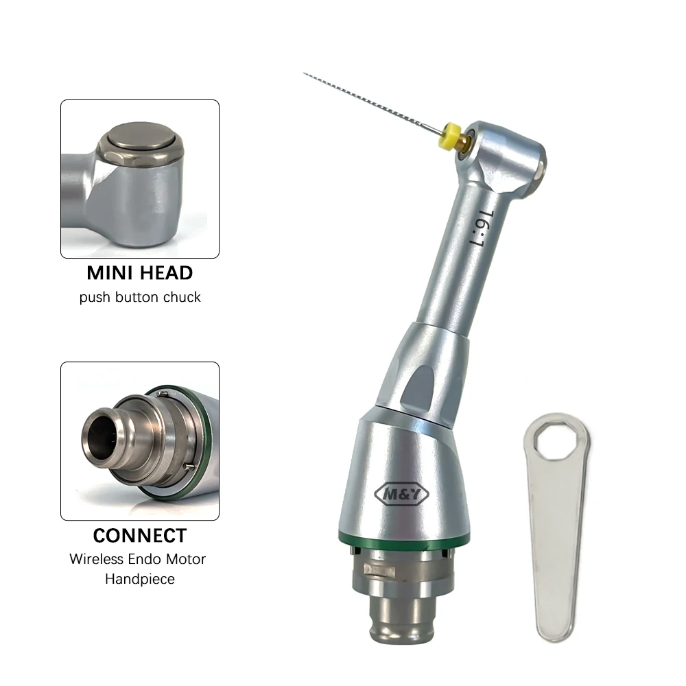 Dental Endodontics 16:1 Mini Head Contra Angle Handpiece Head for Wireless Endo Motor