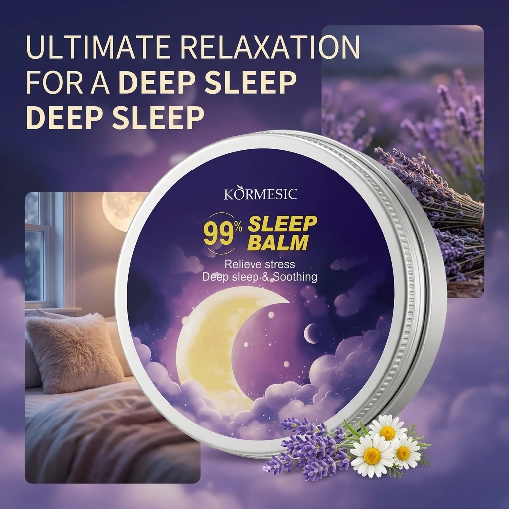 15g KORME SIC Lavender Deep Sleep Cream with Essential Oil Pillow Spray for Better Sleep Natural Relaxing Sleep Aid