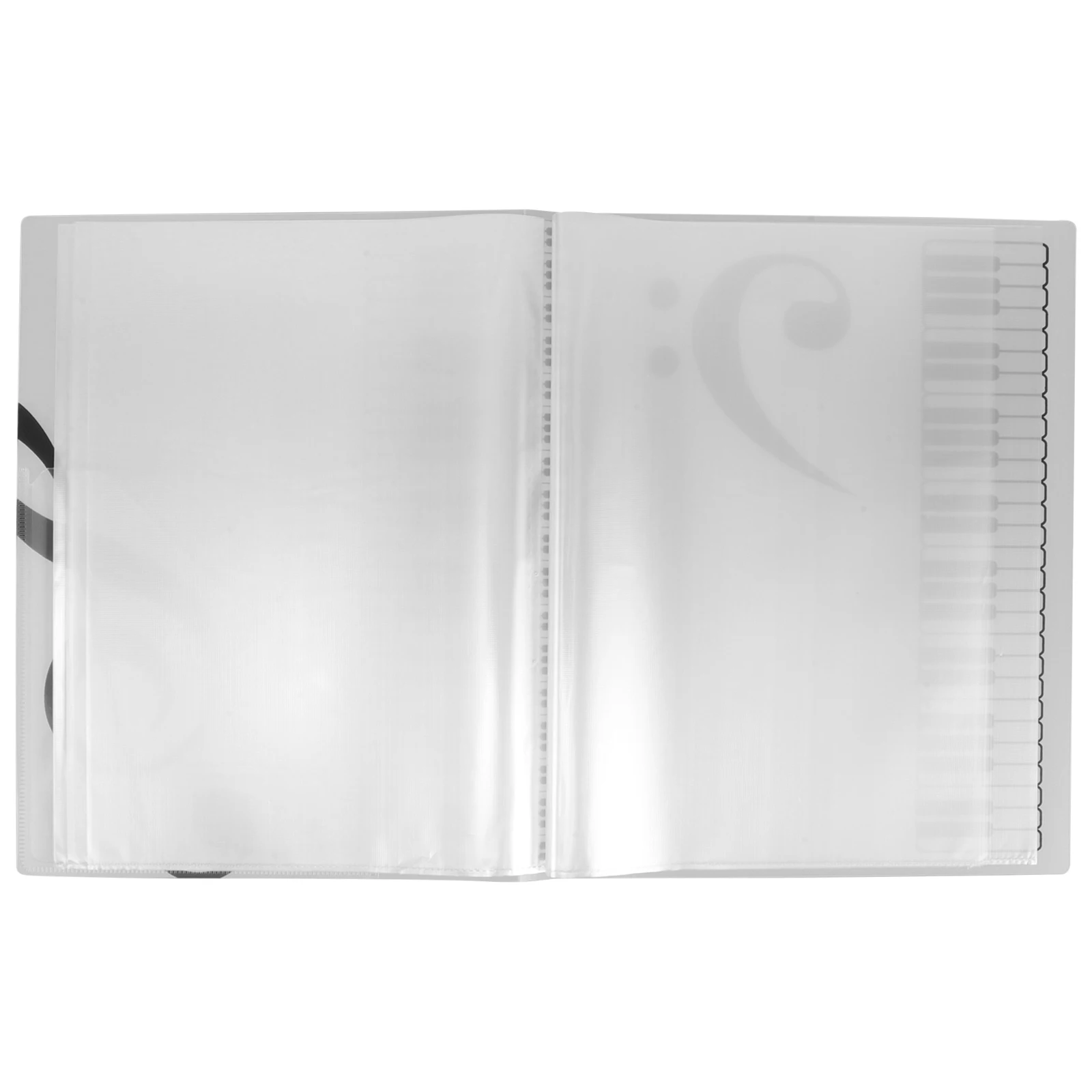 

A4 Sheet Music Binder 80 Pages Capacity Stylish Flip Folder for Piano Choir Band Scores Protection and Organization Accessories